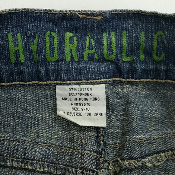 Hydraulic Knee Length Denim Skirt - Picture 4 of 7